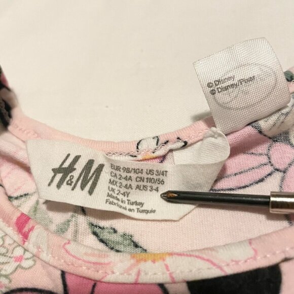 H&M Disney Toddler Minnie Mouse Dress 3T - Picture 3 of 12